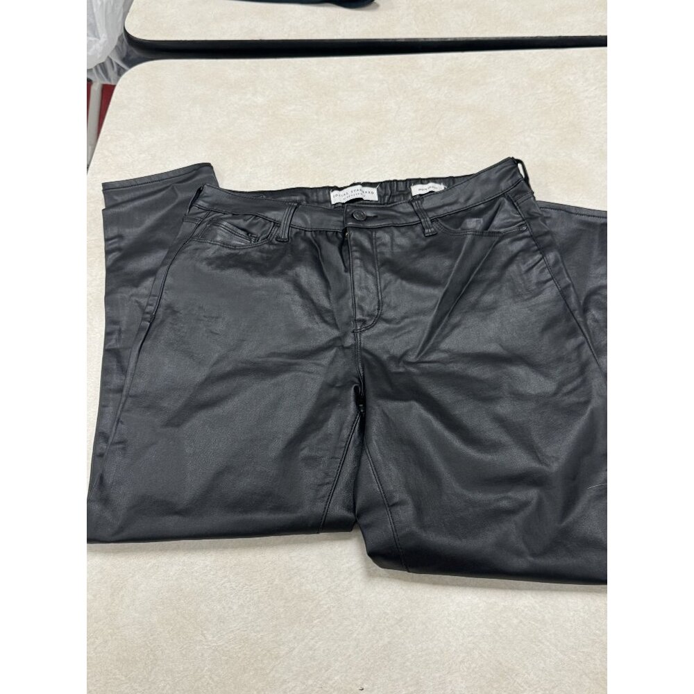 Social Standard By Sanctuary Ankle Skinny Pants Size 14 Black Viscose & Nylon